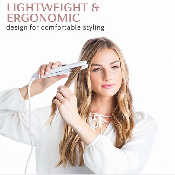 NEW T3 SinglePass Ceramic 1 inch Straightening & Styling Iron (White) 77570 - Picture 7 of 8